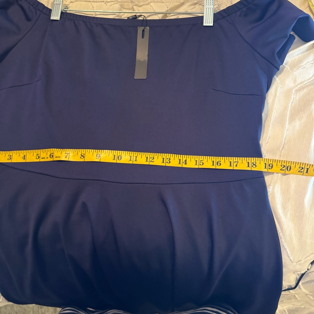 CUQY off shoulder plus size skater dress NWT SIZE XXL - Picture 5 of 9